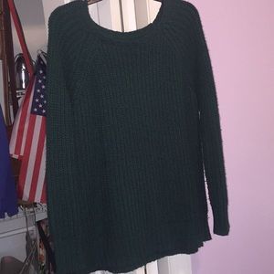 AW green jegging sweater